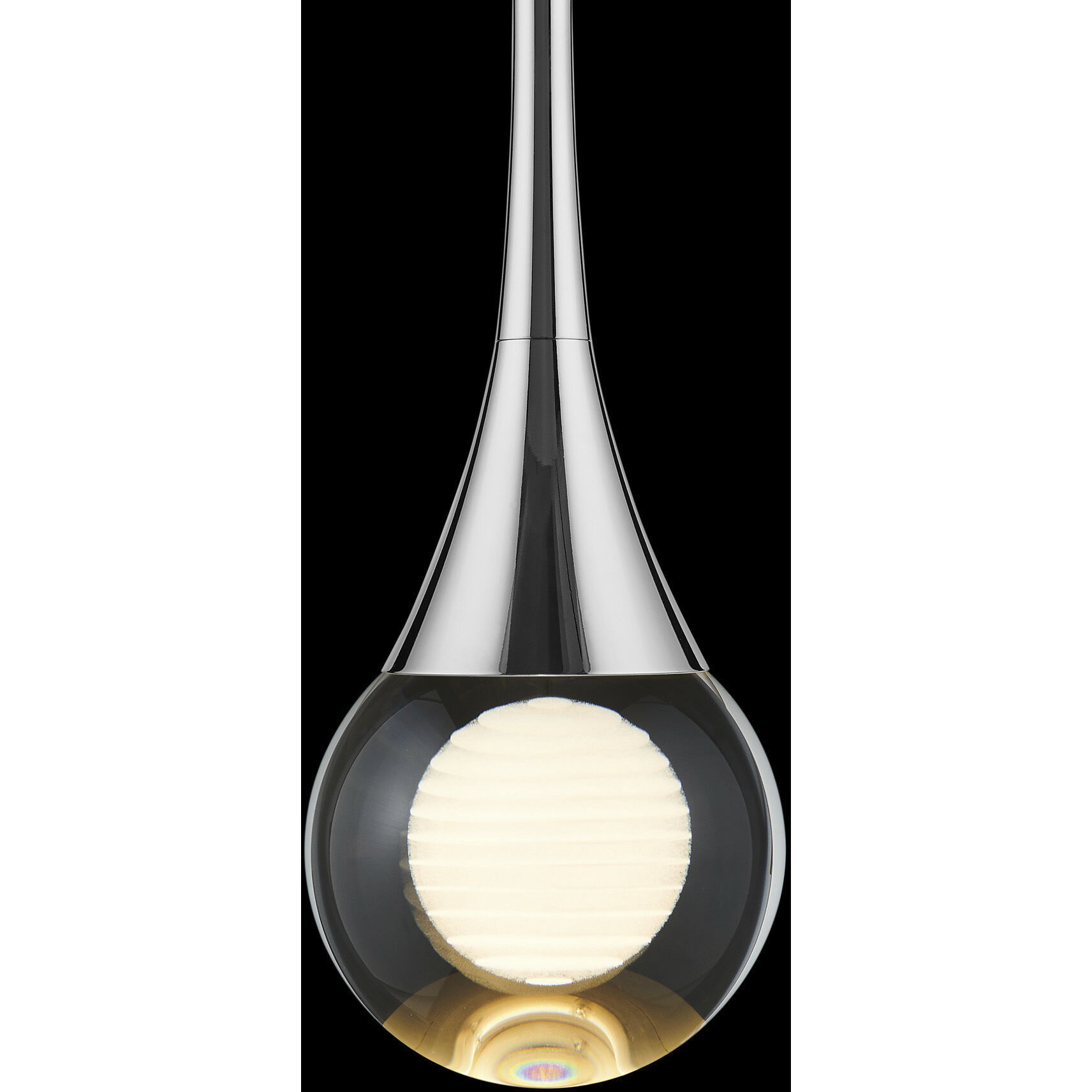 Luna IV 1 Light 4.75 inch Nickel Pendant Ceiling Light