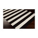 Frontier 132 X 96 inch Ivory/Black Handmade Rug in 8 x 11, Wool