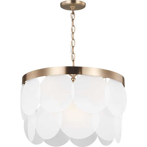 Sean Lavin Mellita 6 Light 21 inch Satin Brass Pendant Ceiling Light