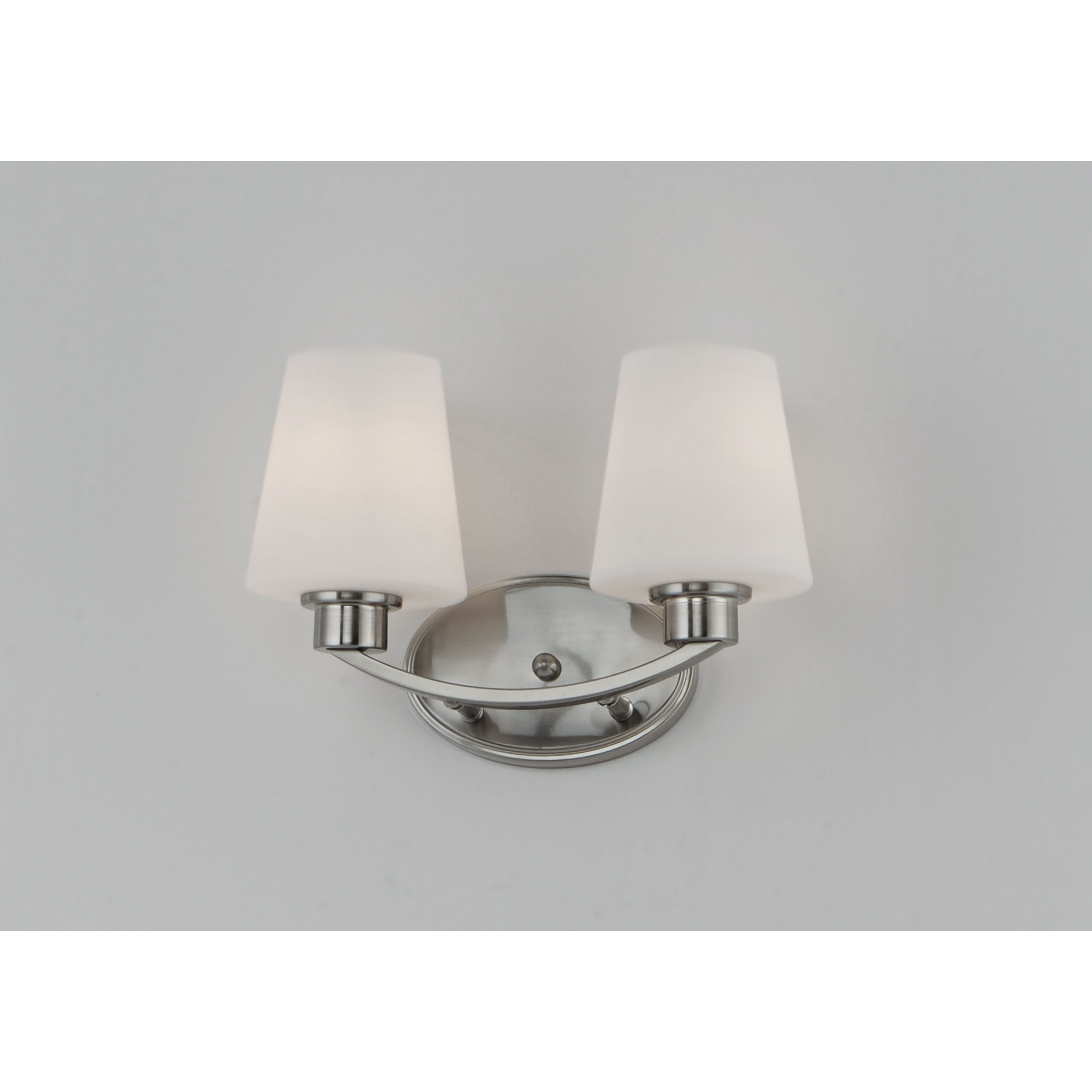 Shelter 2 Light 13 inch Satin Nickel Bath Vanity Wall Light