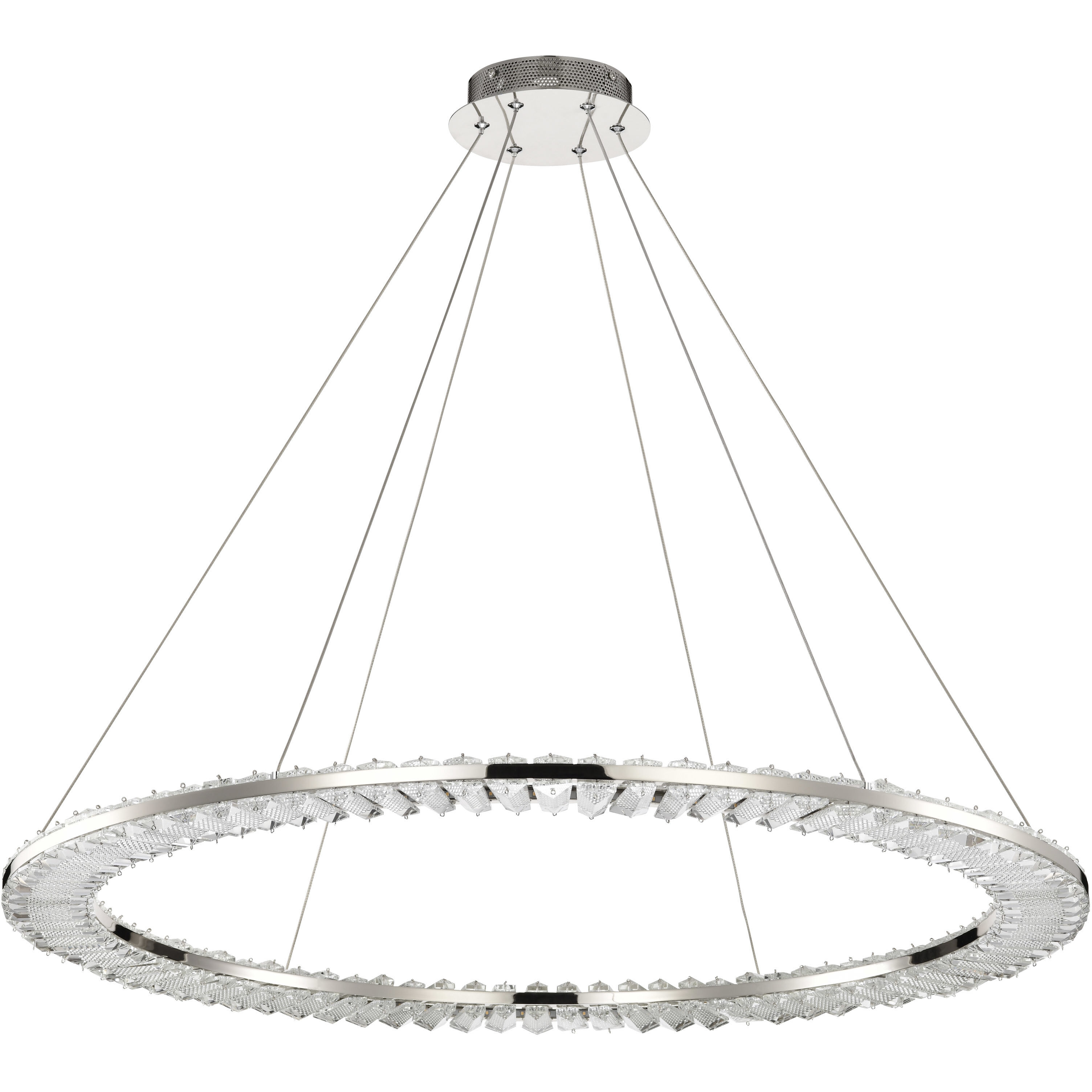 Nova LED 35.88 inch Polished Nickel Pendant Ceiling Light