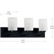 Merry 3 Light 24 inch Matte Black Bath Vanity Light Wall Light