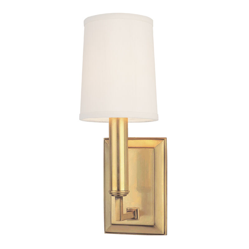 Clinton 1 Light 4 inch Aged Brass Wall Sconce Wall Light