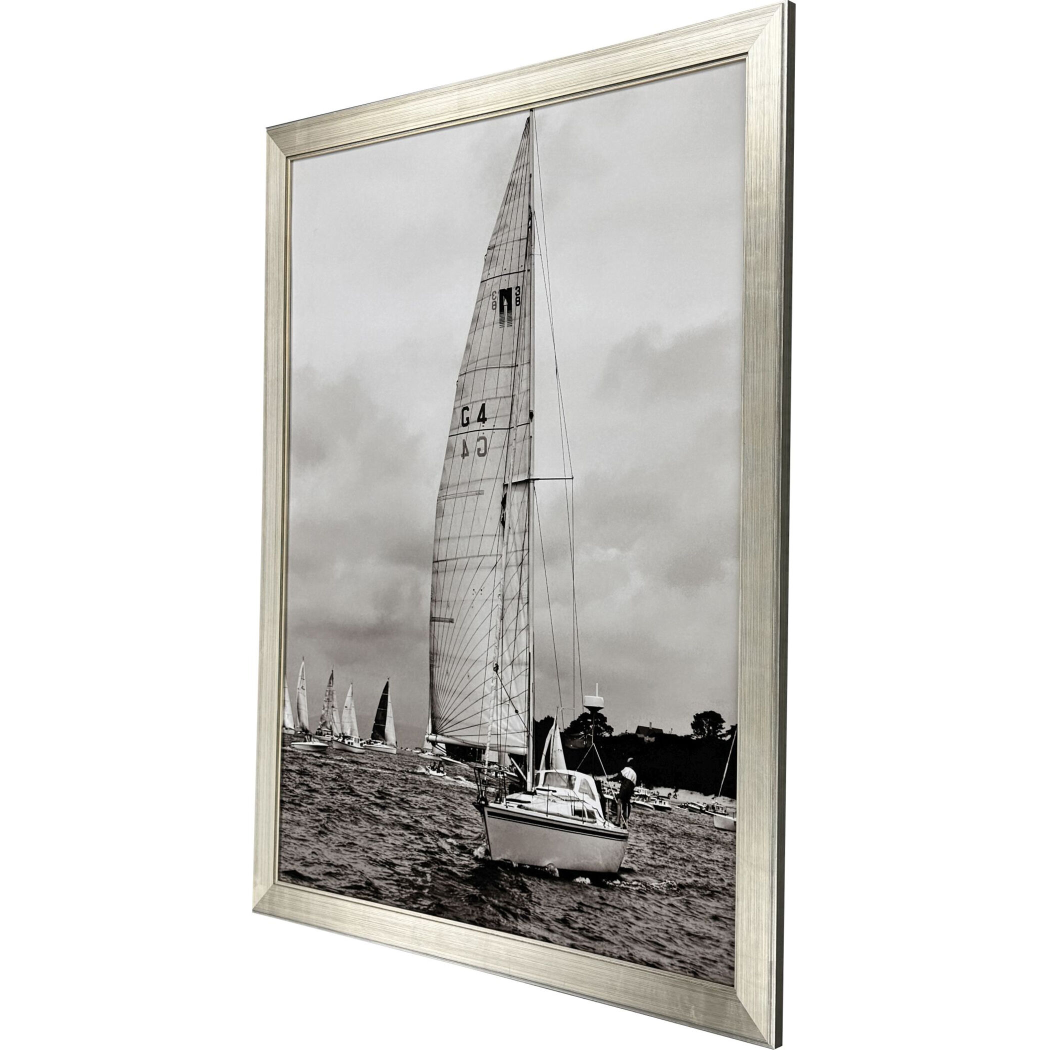 Regatta Brown and Gray and Sepia Framed Art