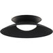 Cappe 1 Light 22 inch Black Pendant Ceiling Light in 4000K, dweLED