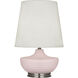 Michael Berman Nolan 27.5 inch 150.00 watt Matte Woodrose Table Lamp Portable Light in Dark Antique Nickel