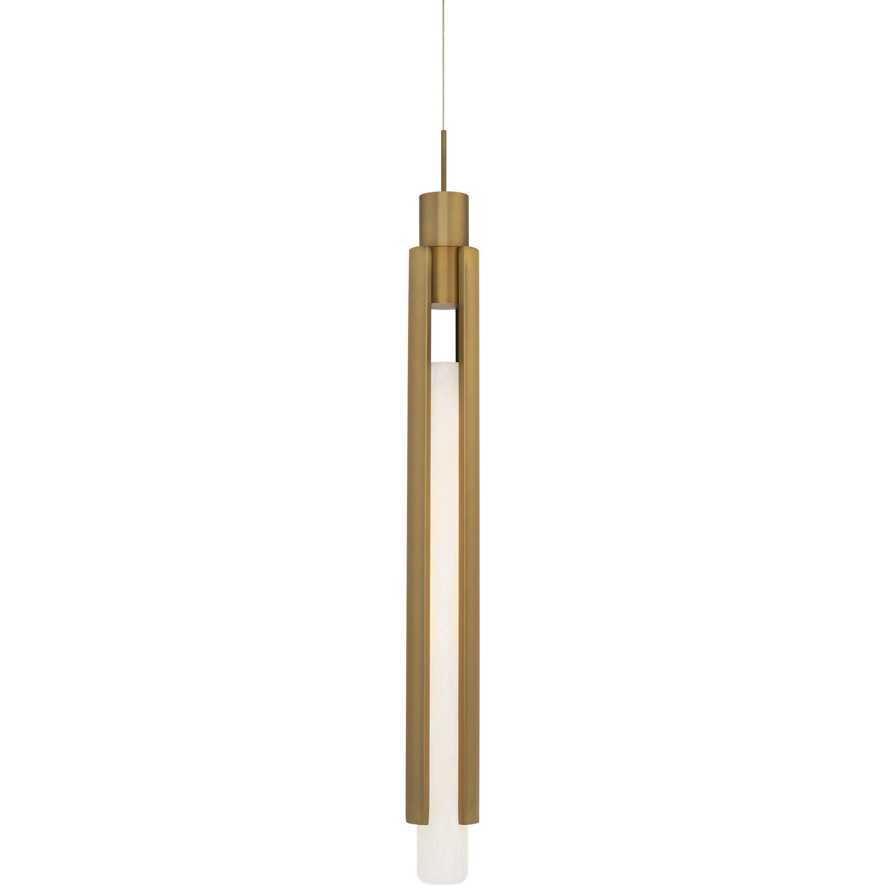 Saber 1 Light 3 inch Aged Brass Mini Pendant Ceiling Light