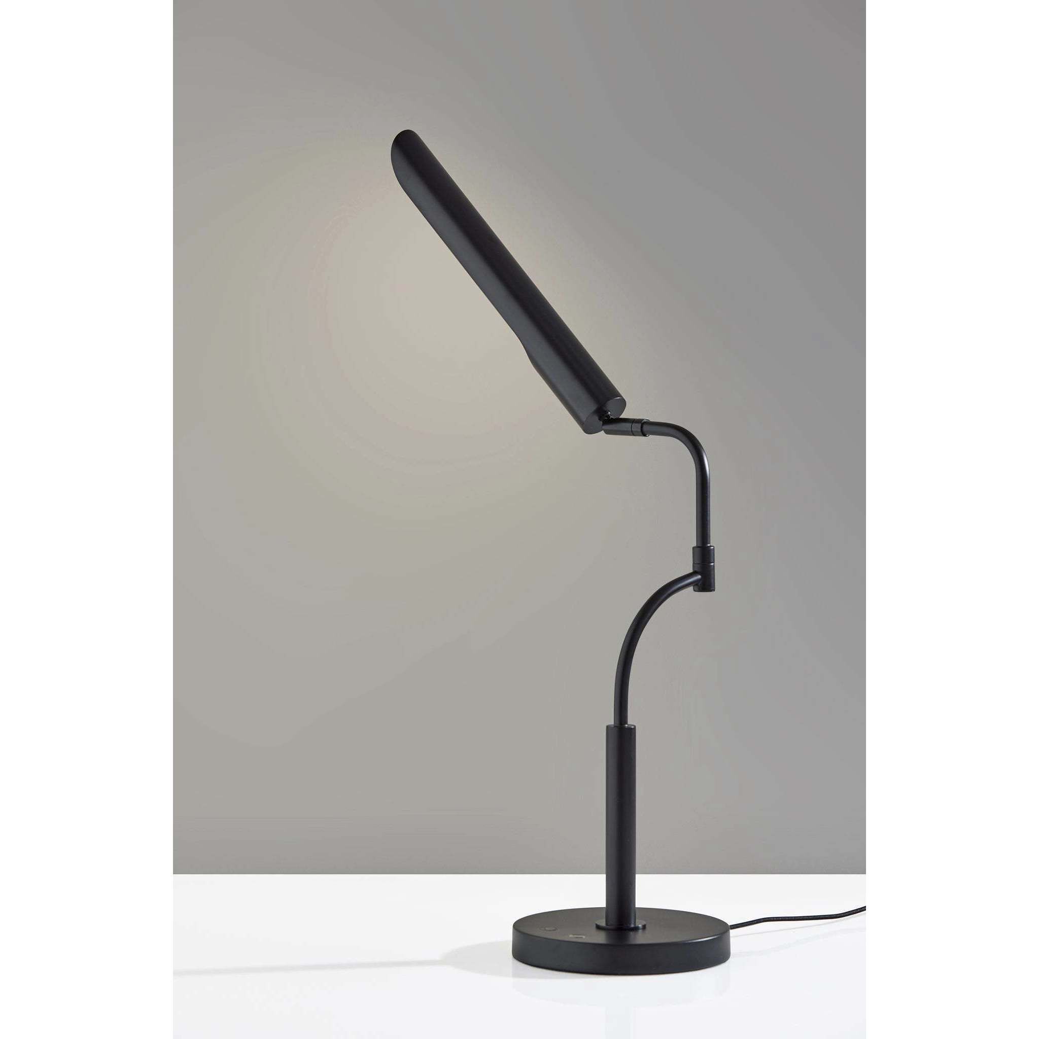 Zane 17 inch 10.00 watt Black Desk Lamp Portable Light, with Smart Switch