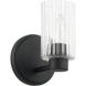 Bedminster 1 Light 5.75 inch Matte Black Vanity Light Wall Light