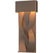 Tress LED 22.9 inch Coastal Bronze Outdoor Sconce, Small