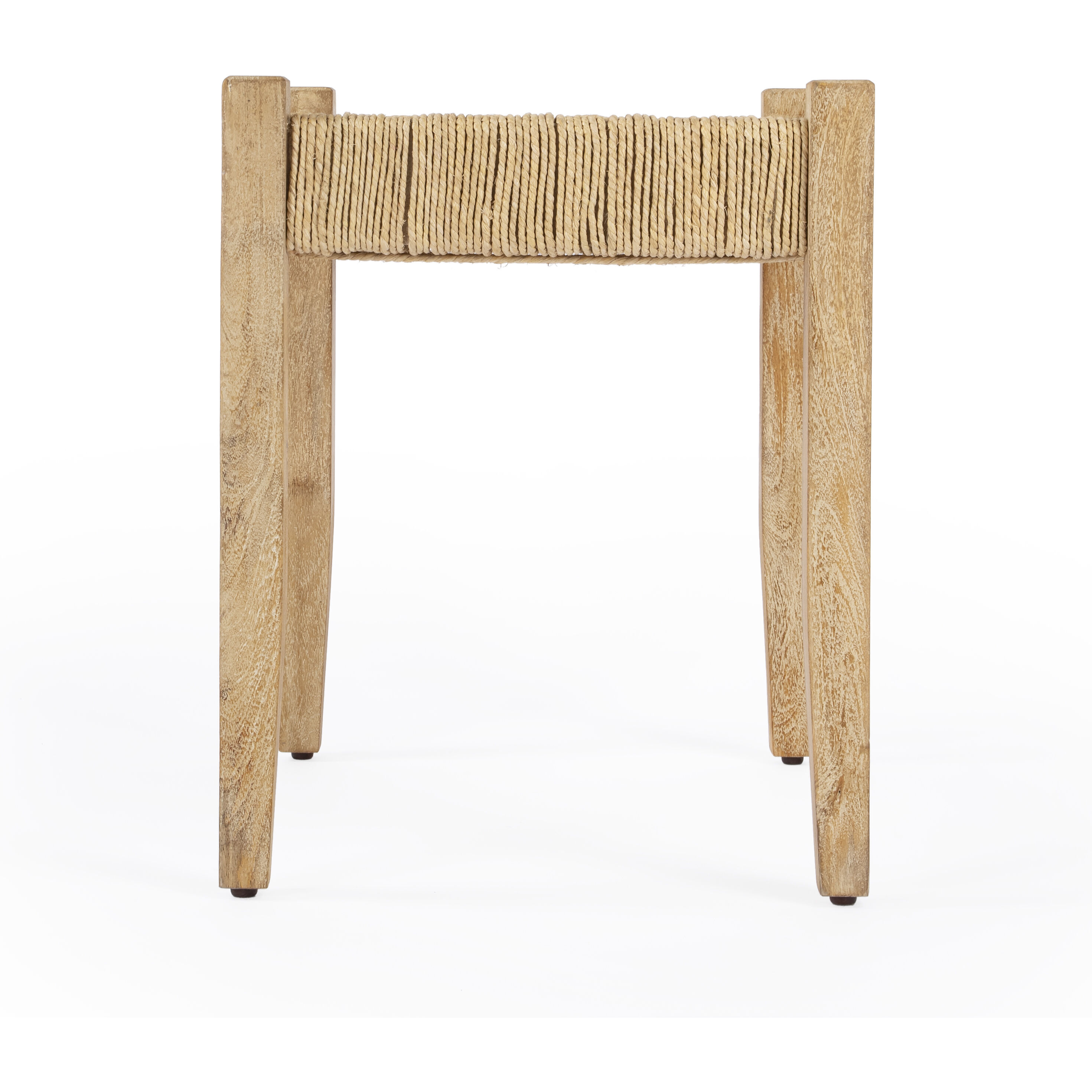 Garner Woven Jute Accent Stool in Natural