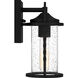 Reece 1 Light 10 inch Earth Black Outdoor Wall Lantern