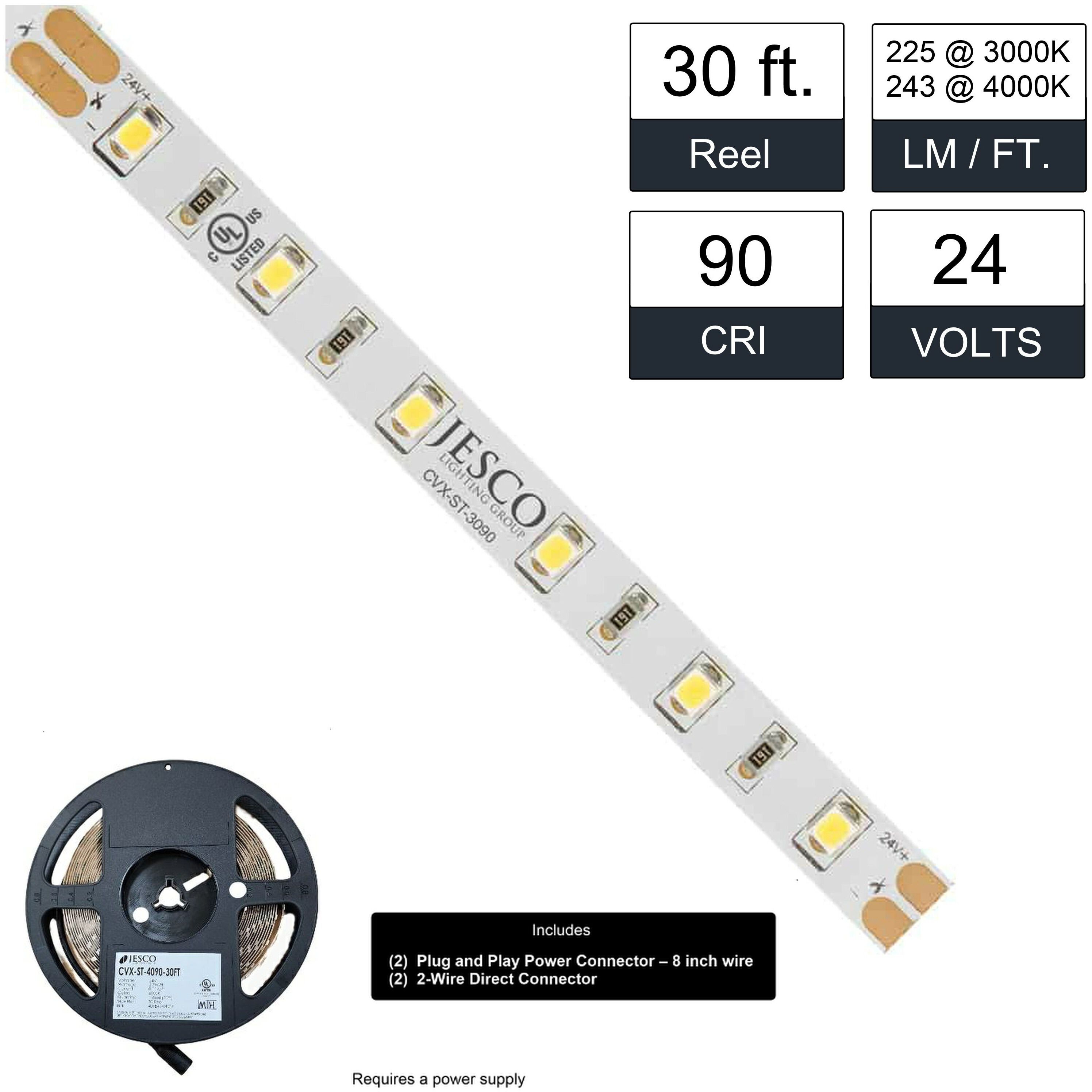 CVX 24V DC LED 360 inch Flexible LED Strip Light