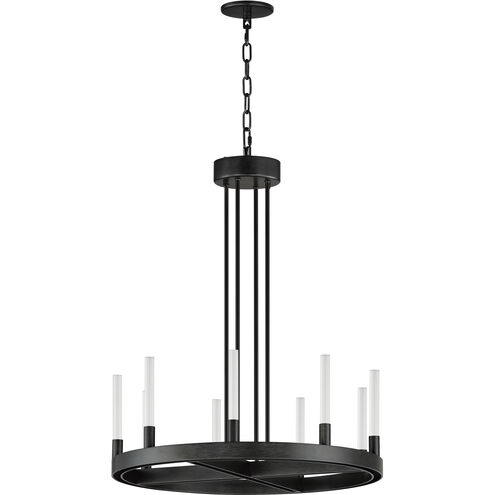 Ovation LED 24 inch Black Single-Tier Chandelier Ceiling Light