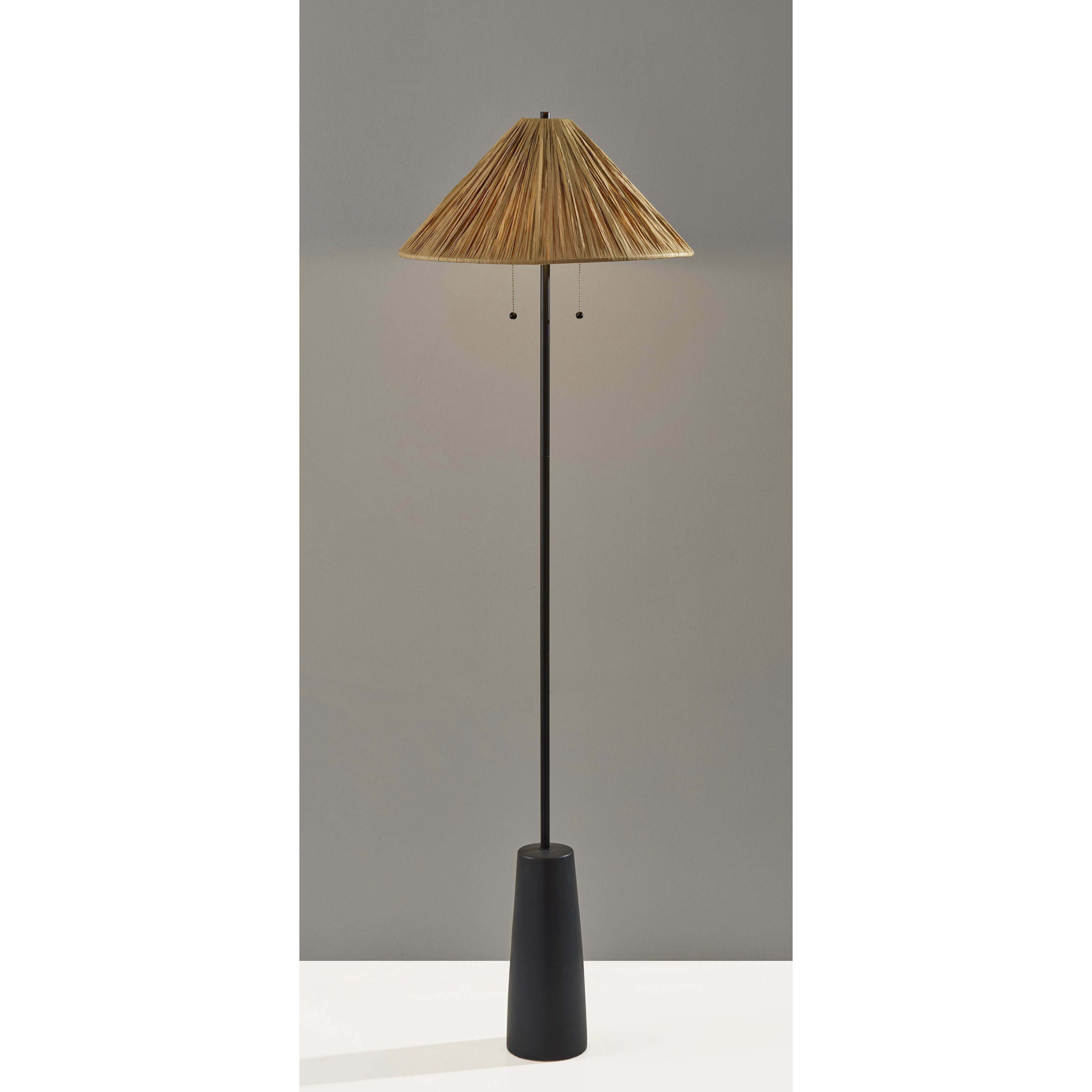Waylon 60 inch 60.00 watt Black Floor Lamp Portable Light