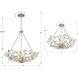 Marselle 6 Light 24 inch Antique Silver Chandelier Ceiling Light