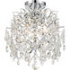 Isabella's Crown 3 Light 14 inch Chrome Mini Chandelier Ceiling Light
