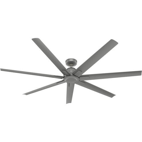Downtown 72 inch Matte Silver Outdoor Ceiling Fan