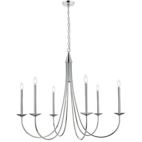 Cohen 6 Light 42 inch Chrome Chandelier Ceiling Light