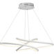 Twisted LED 26.25 inch Matte White Single Pendant Ceiling Light