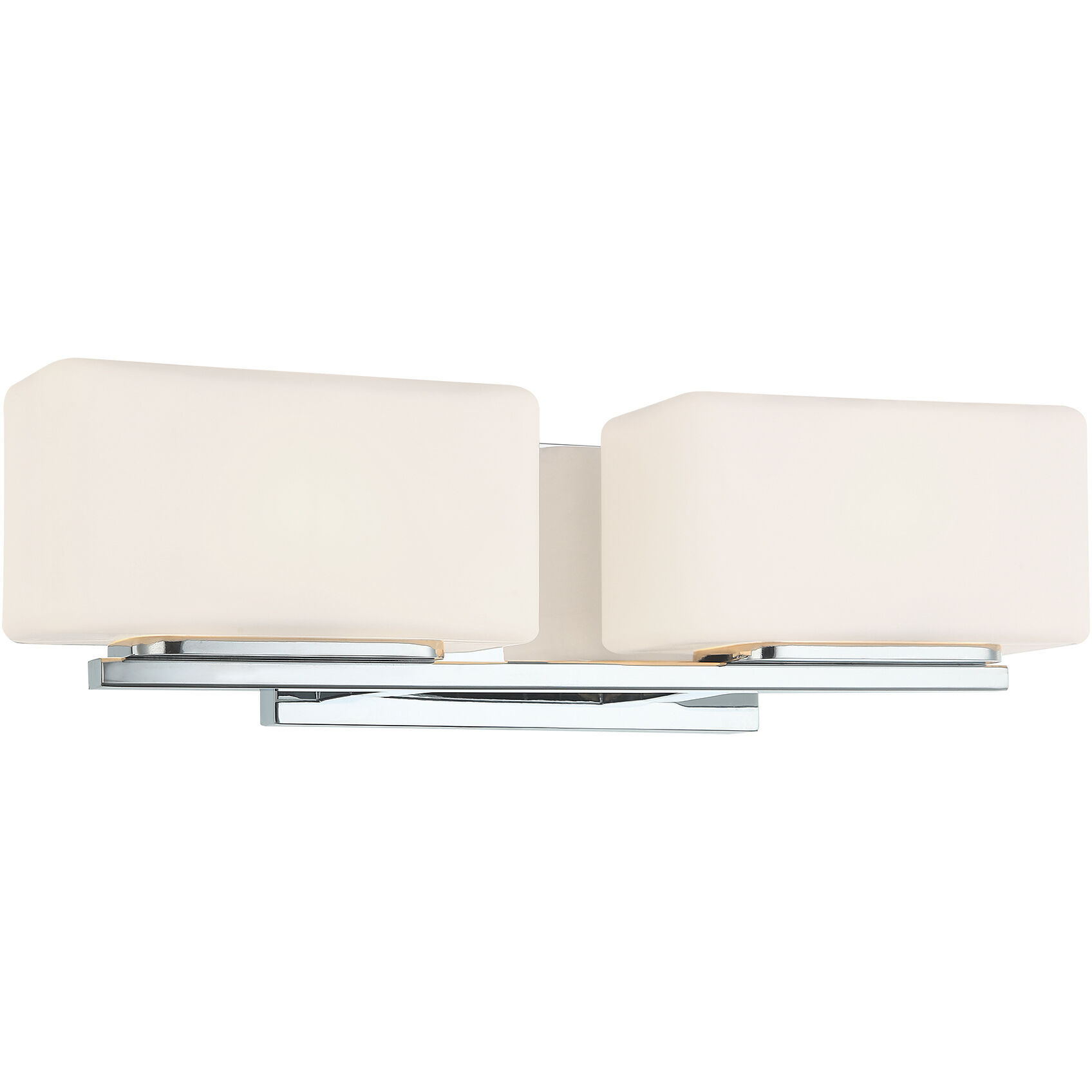 Chiclet 2 Light 16 inch Chrome Wall Sconce Wall Light