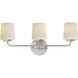 Durham 3 Light 23 inch Satin Nickel Bath Vanity Wall Light
