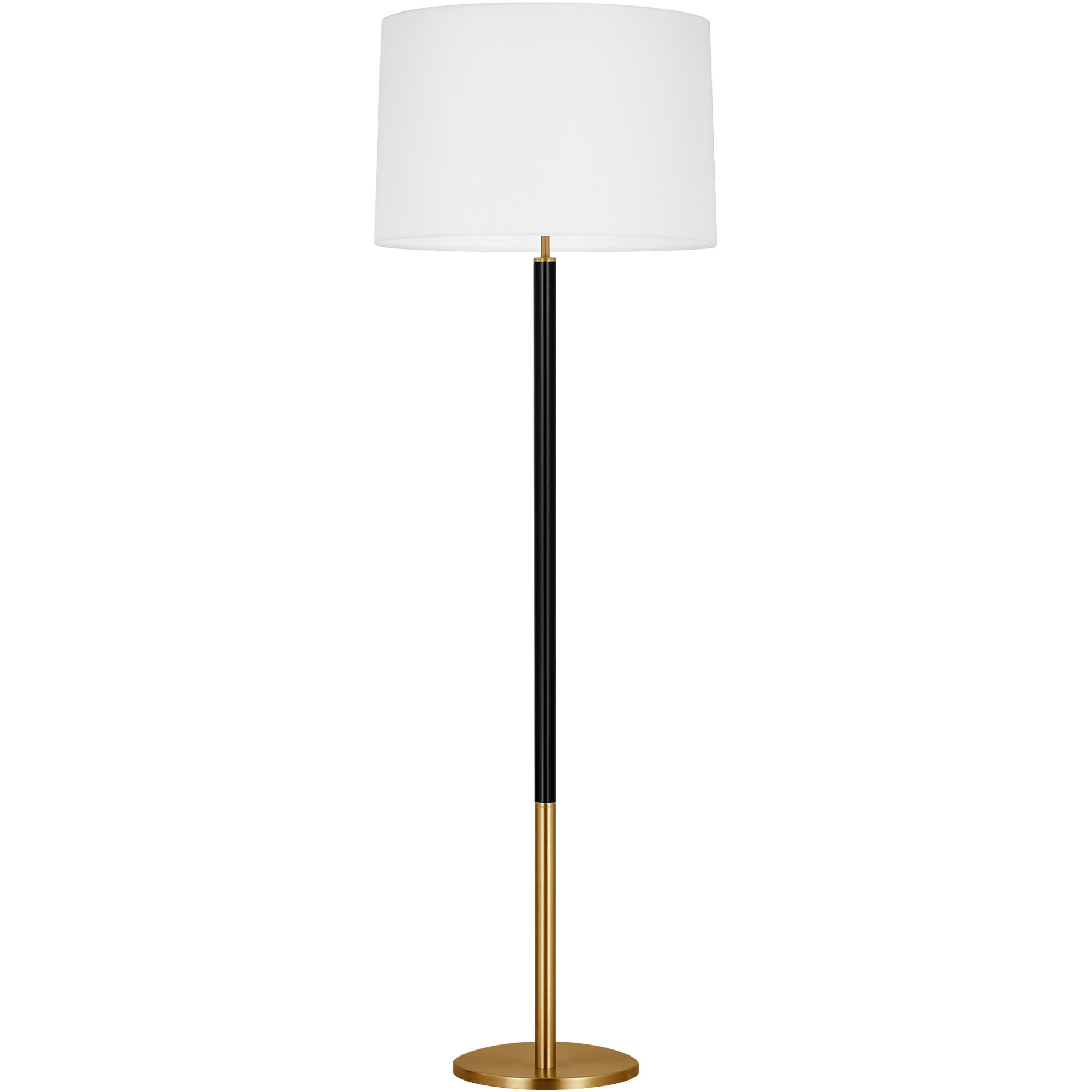 kate spade new york Monroe 61.88 inch 9 watt Burnished Brass with Gloss Black Floor Lamp Portable Light