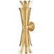 Reina Sconce Wall Light in Distressed Brass