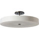 Disq LED 23 inch Dark Smoke Semi-Flush Ceiling Light, Large