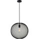 Keller 1 Light 15 inch Black Pendant Ceiling Light