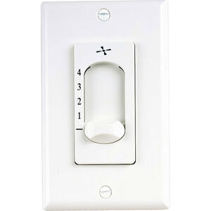 AirPro 120 White Ceiling Fan Wall Control, Four Speed