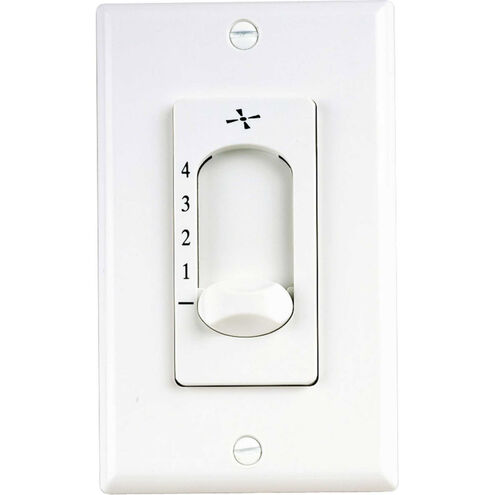 AirPro 120 White Ceiling Fan Wall Control, Four Speed