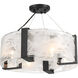 Cloud Break 4 Light 18 inch Coal Semi-Flush Ceiling Light