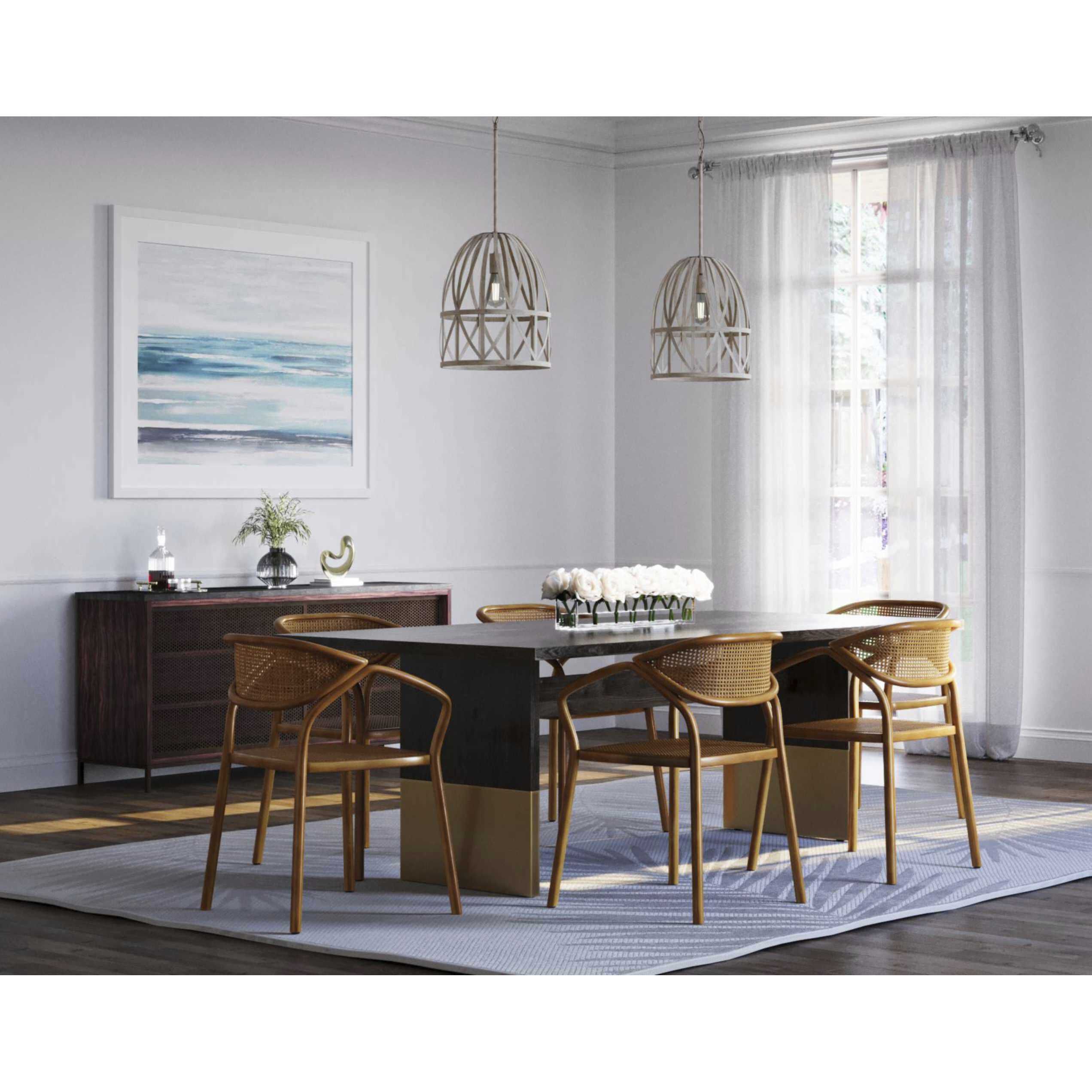 Chastain 1 Light 14 inch Bleached Oak Pendant Ceiling Light