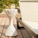 Dewey 11.5 inch Ivory Outdoor Accent Table