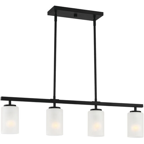 Carmine 4 Light 36 inch Matte Black Island Light Ceiling Light