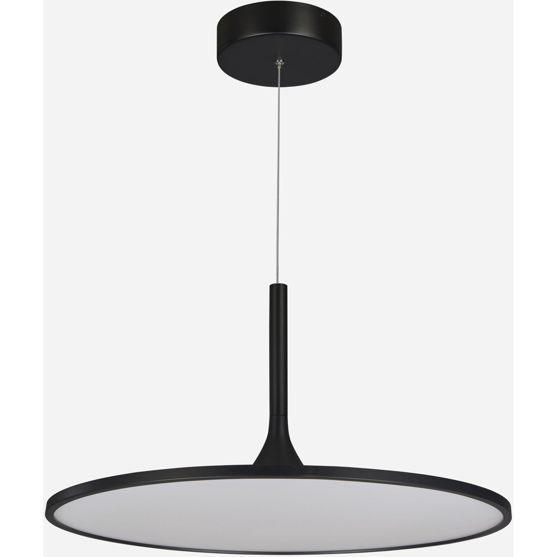 Salm 24 inch Black Pendant/Chandelier Ceiling Light