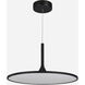 Salm 24 inch Black Pendant/Chandelier Ceiling Light