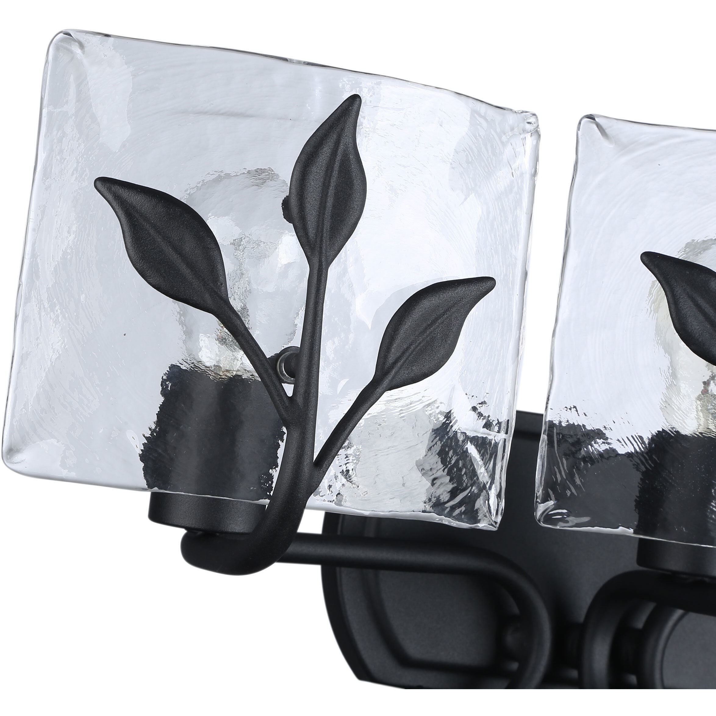 Calla Vanity Wall Light in Natural Black