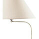 Signature 57 inch 150 watt Brushed Steel Floor Lamp Portable Light, Adjustable Pole