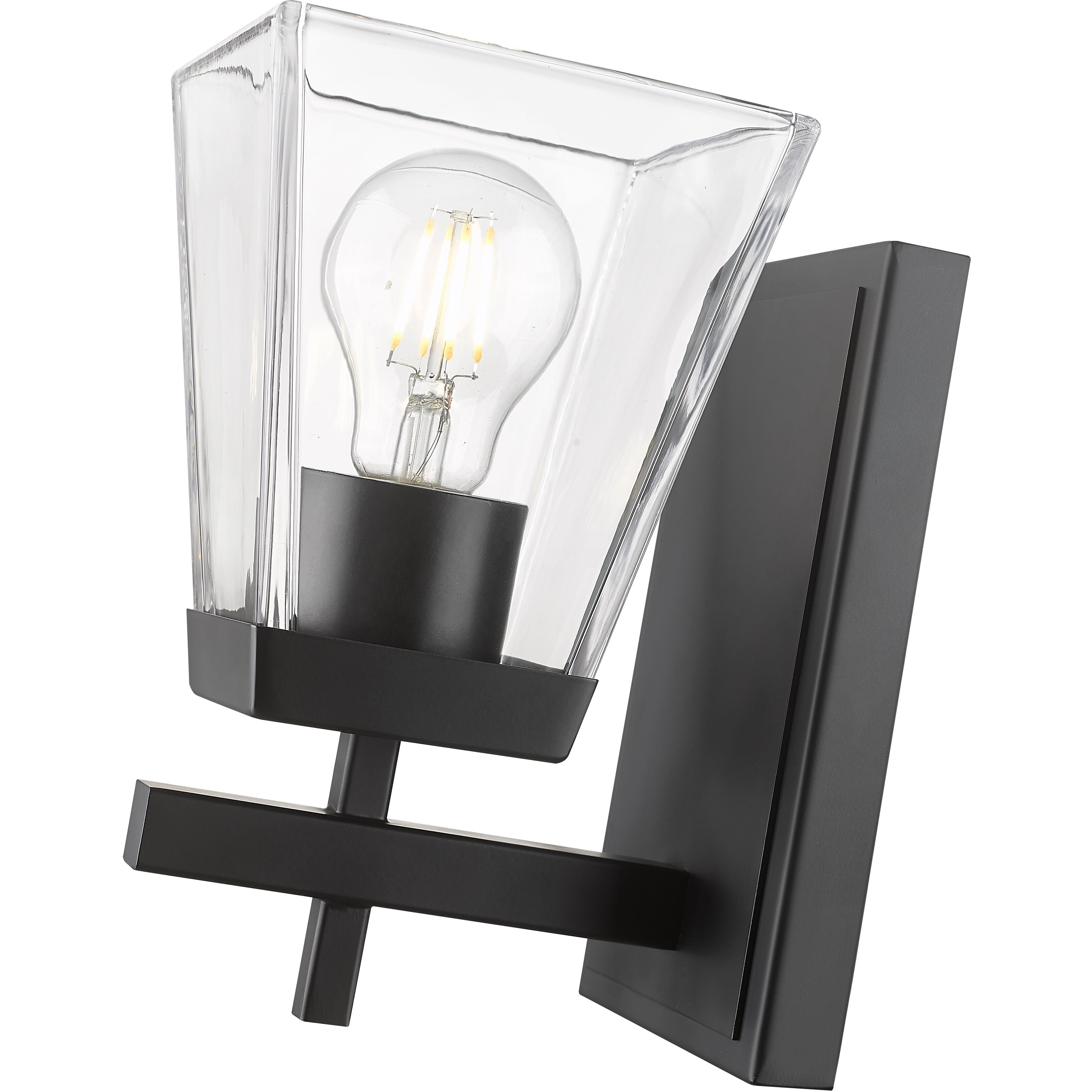 Lauren 1 Light 5 inch Matte Black Wall Sconce Wall Light
