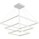 Piazza LED 31.5 inch White Chandelier Ceiling Light