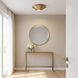 Kelly by Kelly Wearstler Echo LED 8.38 inch Burnished Brass Flush Mount and Sconce Ceiling Light
