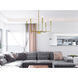 Willa 6 Light 26 inch Brass Pendant Ceiling Light