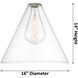 Downtown Urban Crown Point 1 Light 16 inch Satin Nickel Pendant Ceiling Light