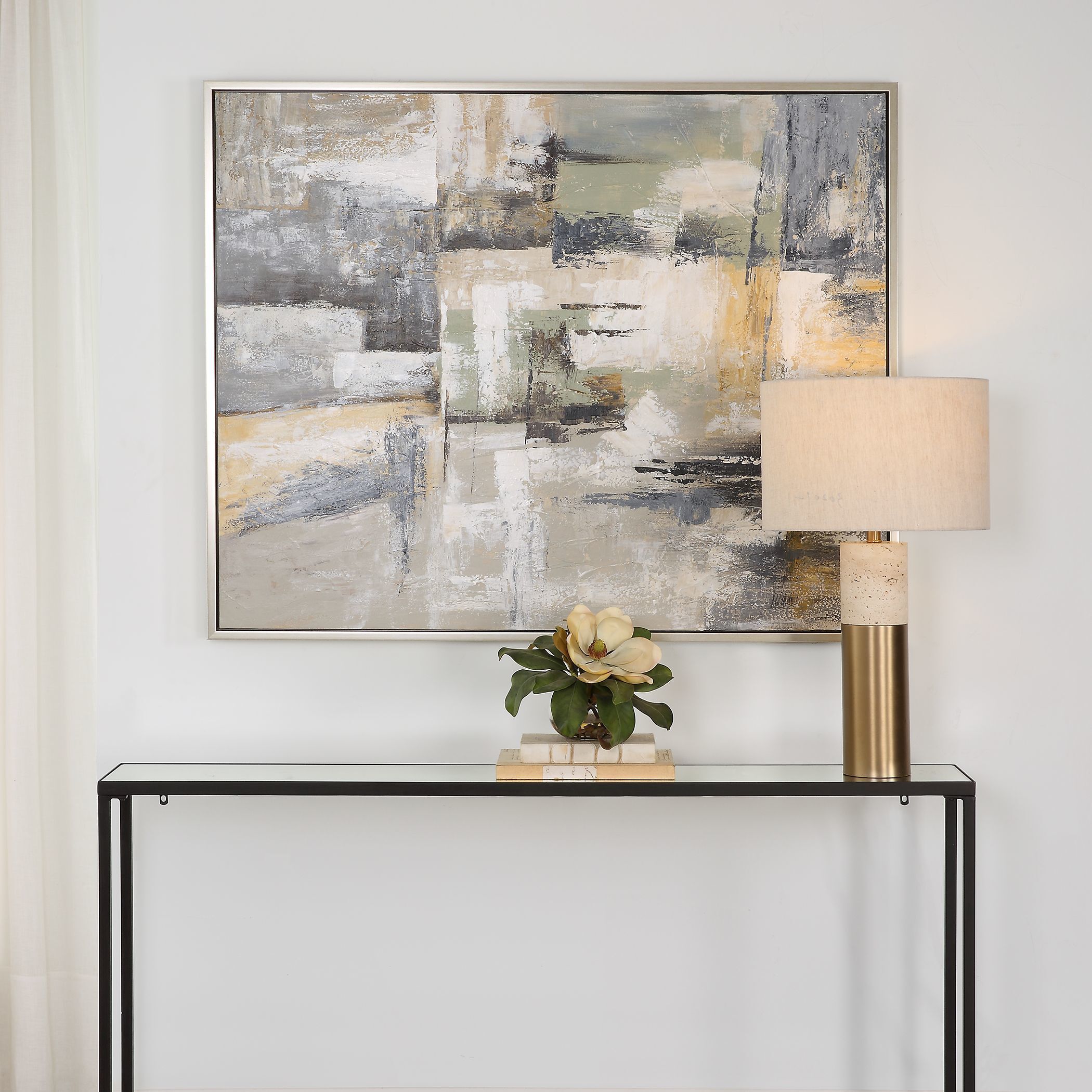 Intuition 51.5 X 41.5 inch Hand Painted Abstract Art