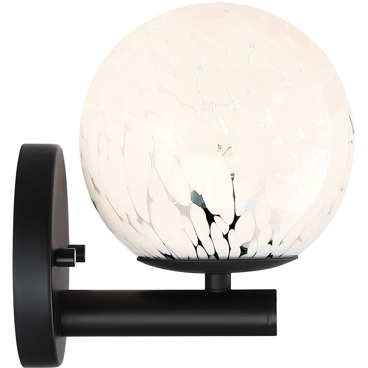 Crown Heights 1 Light 6 inch Matte Black Wall Sconce Wall Light in White