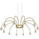 Yep Vario 12 Light 37.5 inch Titanium Gold Chandelier Ceiling Light