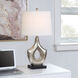 Laslo 29 inch 100.00 watt Antiqued Silver Table Lamp Portable Light