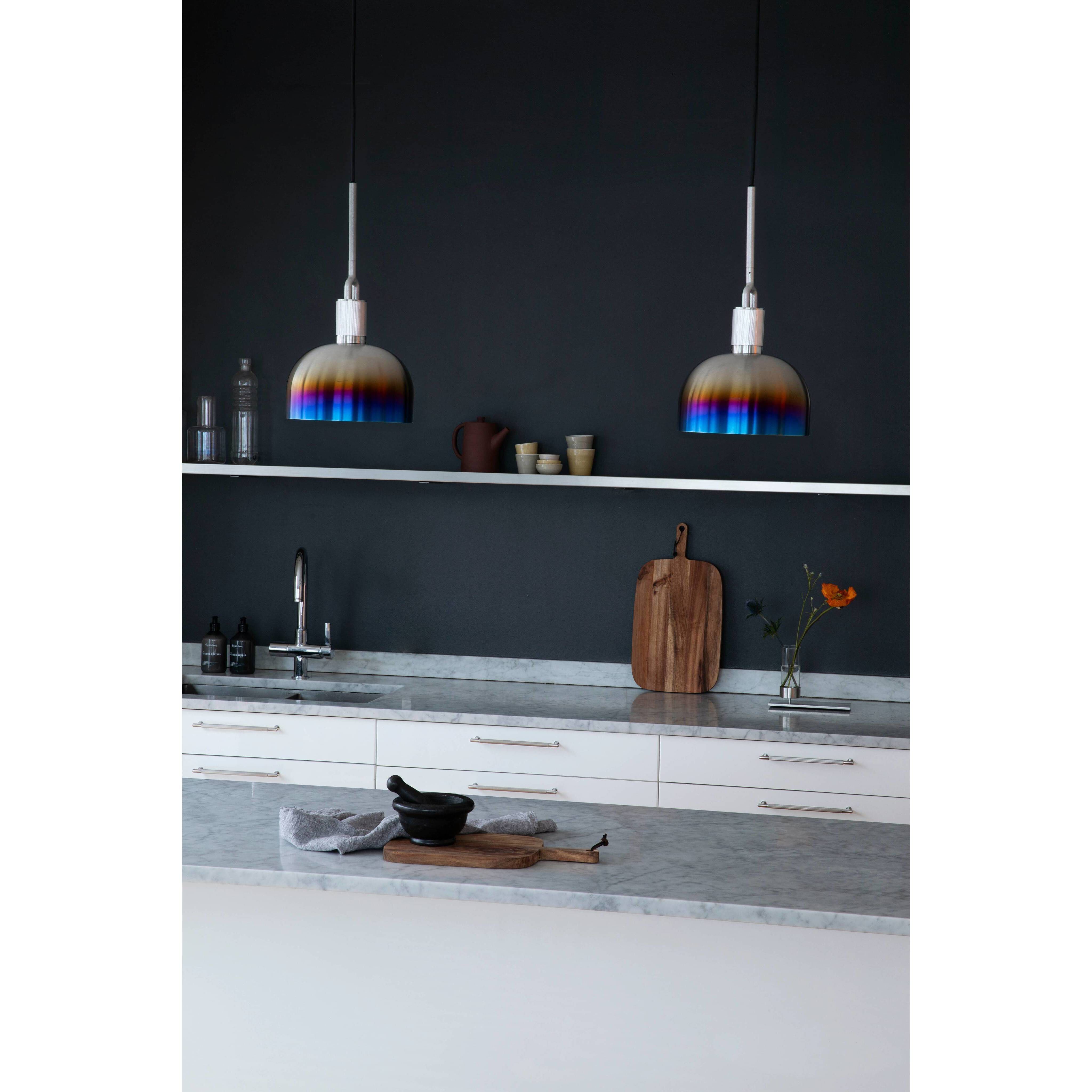 Forked LED 13.39 inch Burnt Steel Pendant Ceiling Light